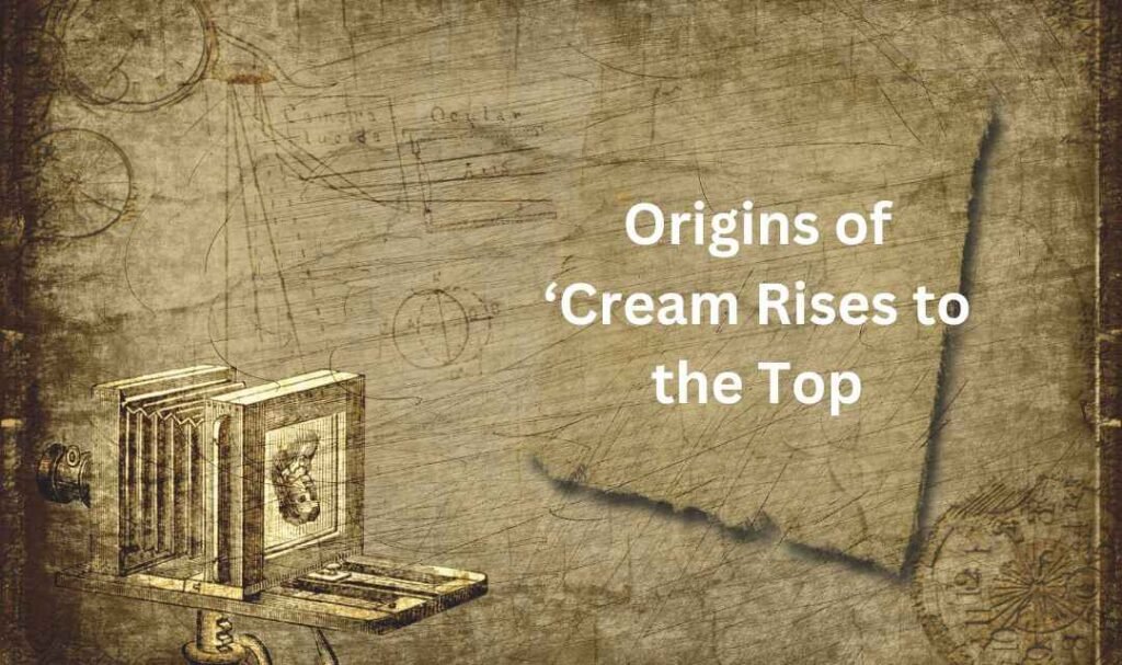 Origins of ‘Cream Rises to the Top