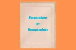 Emasculate or Demasculate: Which Term Packs More Power?