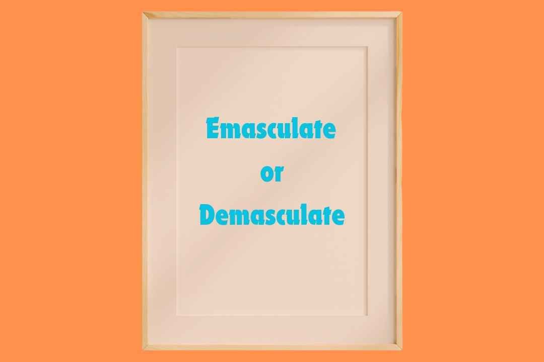 Emasculate or Demasculate