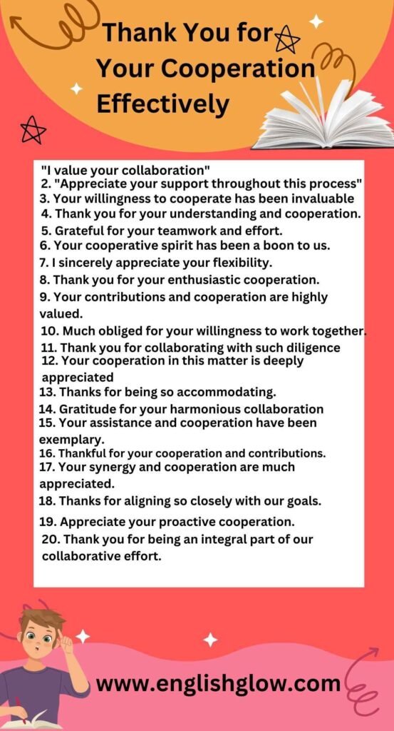 Top Ways to Say Thank You for Your Cooperation Effectively