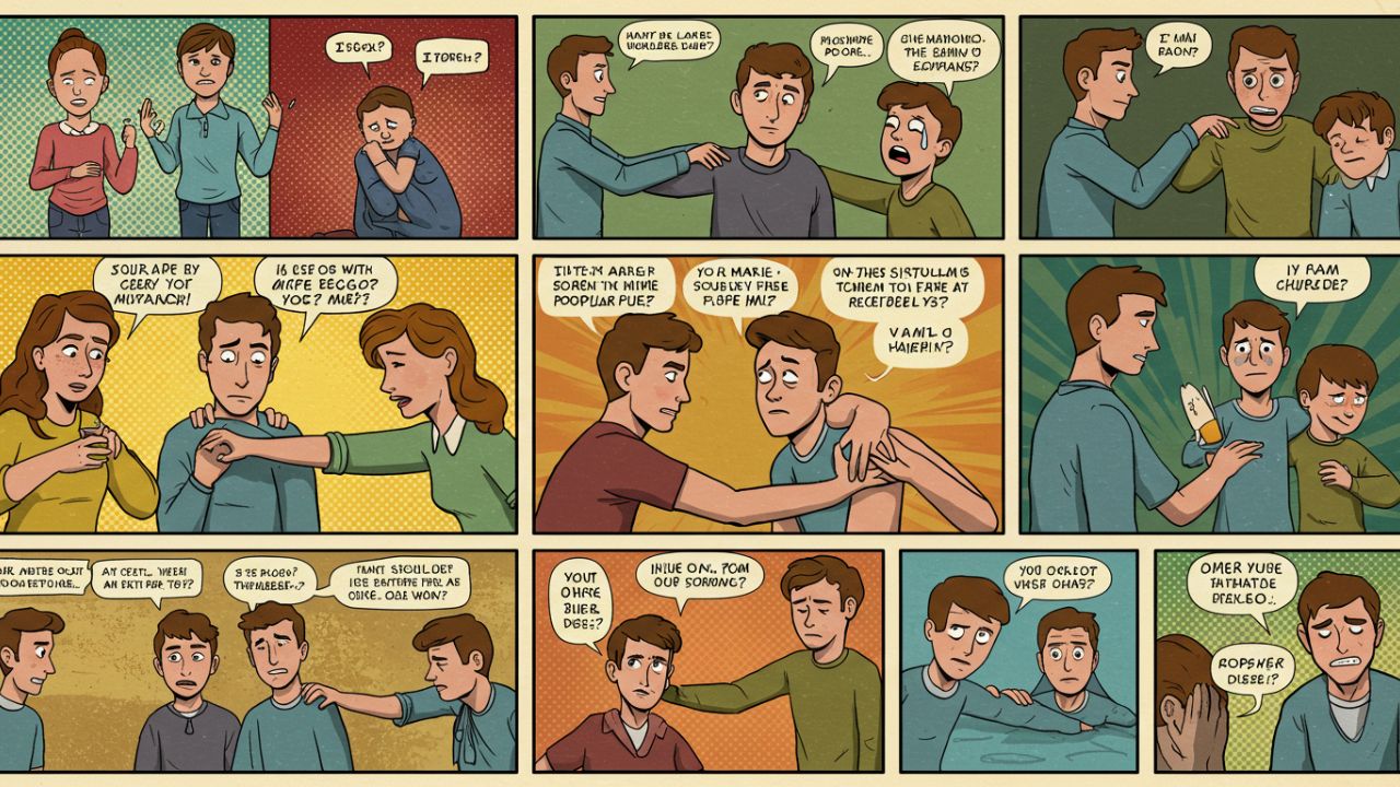 hand on shoulder meme