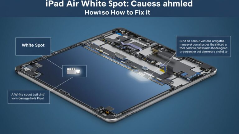 ipad air white spot