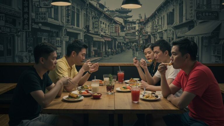 chinatown hawker leftovers consumption